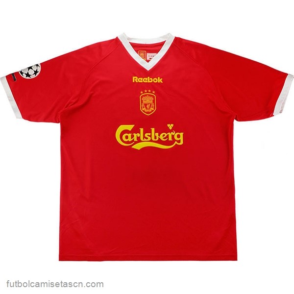 Tailandia Camiseta Liverpool 1ª Retro 2001 2003 Rojo